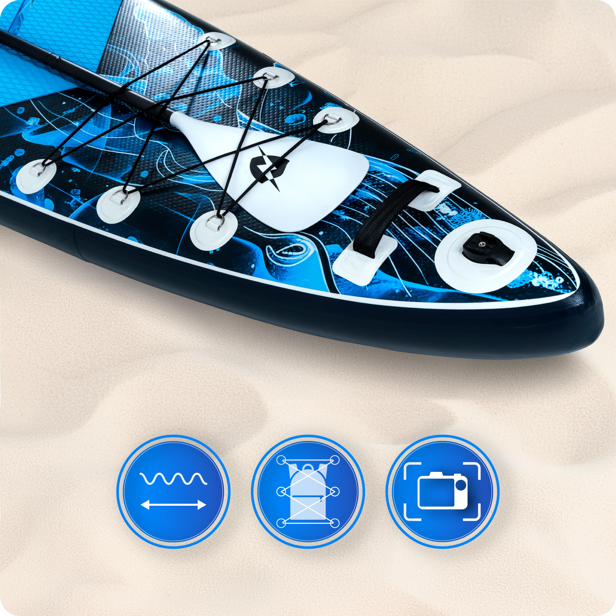 Opblaasbaar SUP-board met accessoires THUNDER BLUET 365cm 6/8