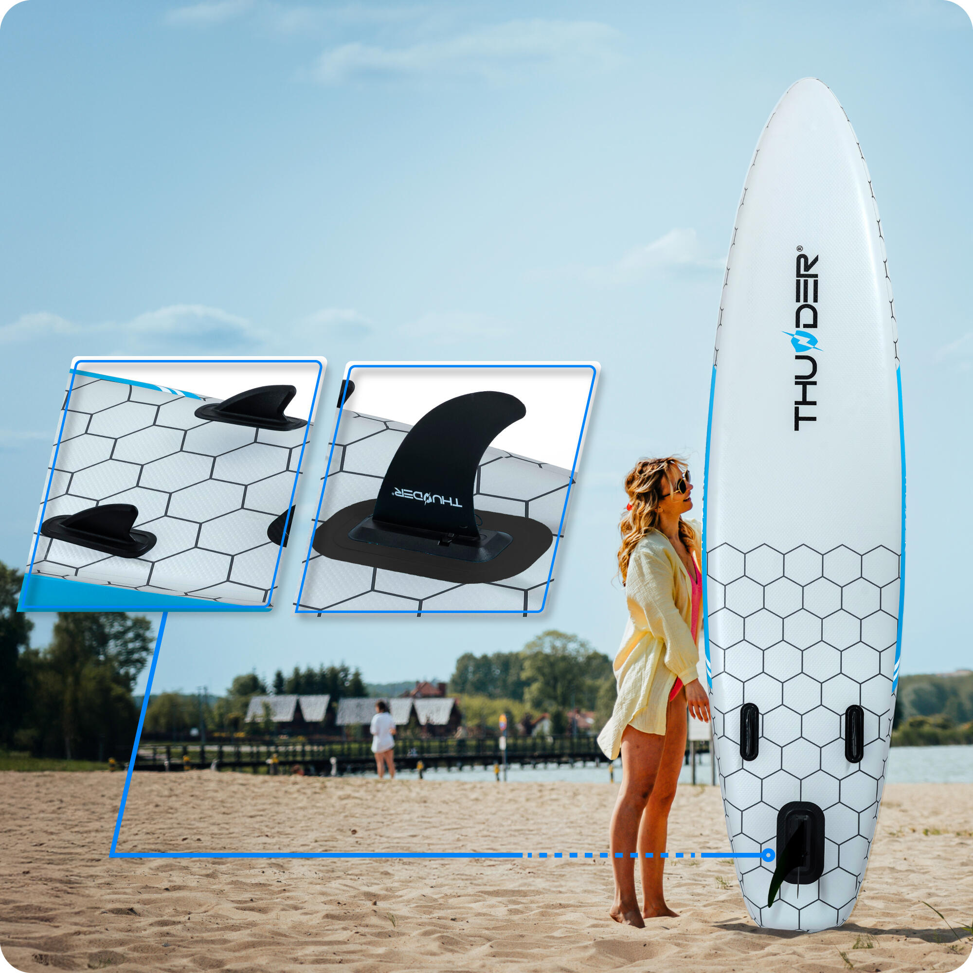 Aufblasbares SUP-Board mit Zubehör THUNDER LUMOS 320cm 5/8