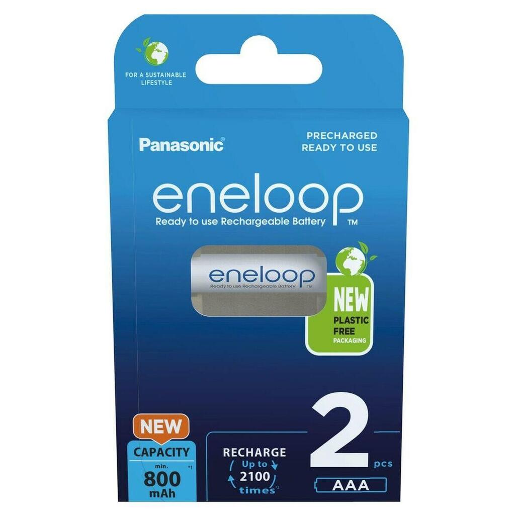 Rechargeable Batteries Panasonic BK-4MCDE/2CP AAA