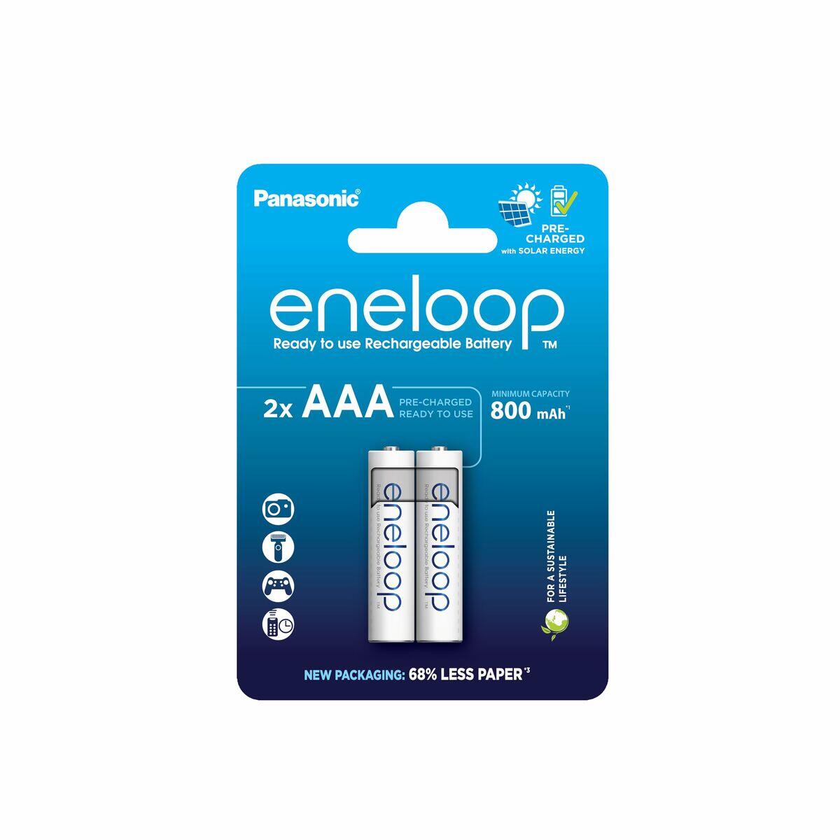 Pilhas Recarregáveis Panasonic BK-4MCDE/2CP AAA 2/5