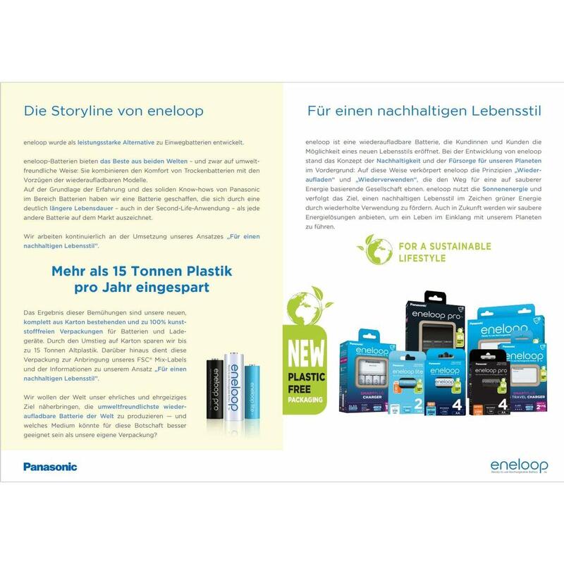 Baterii Reîncărcabile Panasonic BK-3HCDE/4CP+CASE AA