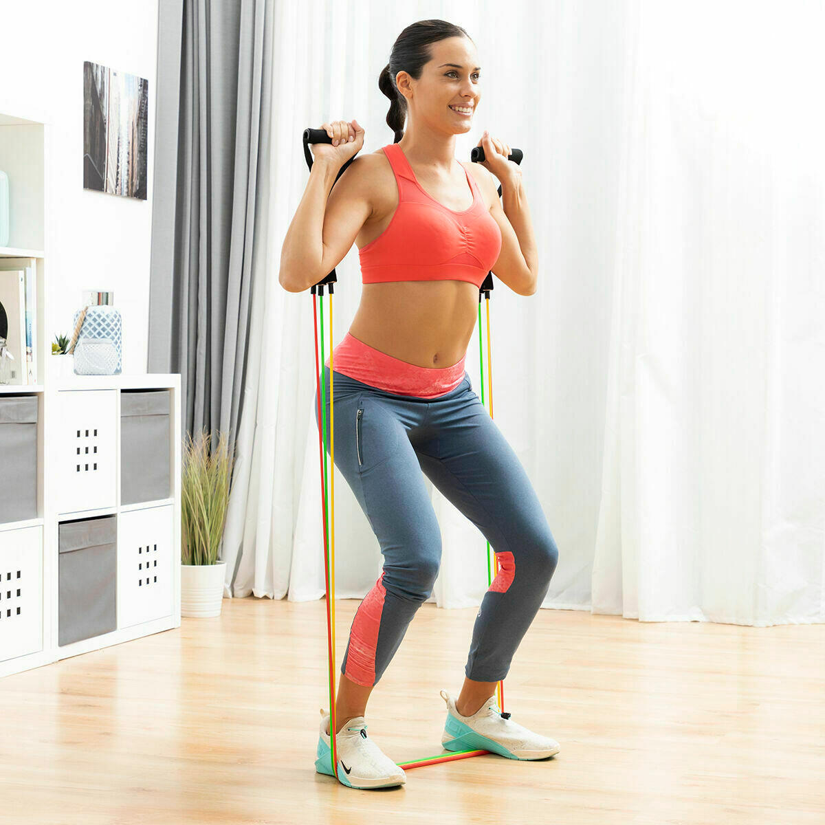 Pack Prancha de flexões push-up e Conjunto de Elásticos de Resistência com Acess 3/5