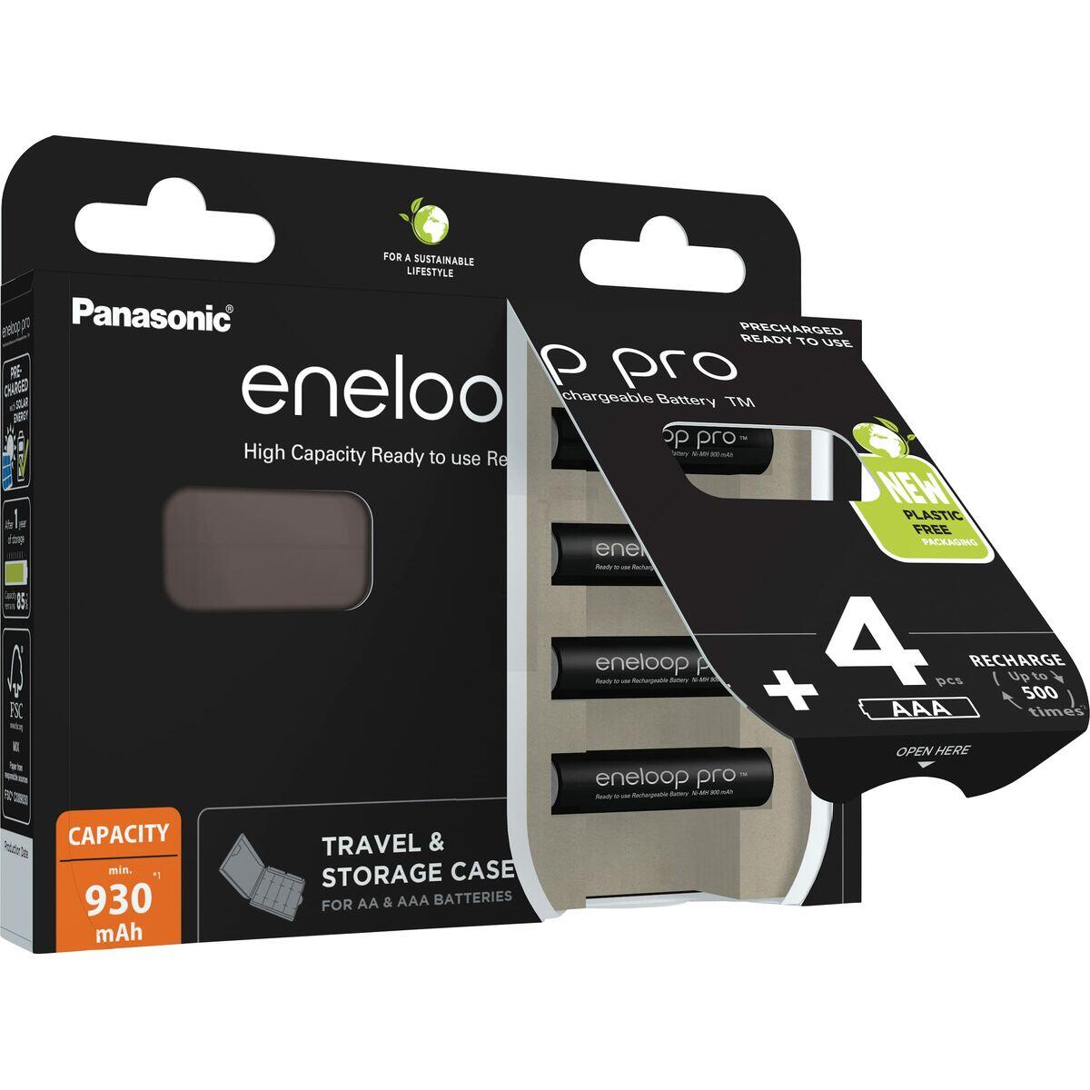 Batterie Ricaricabili Panasonic BK-4HCDE/4CP+CASE AAA 2/5