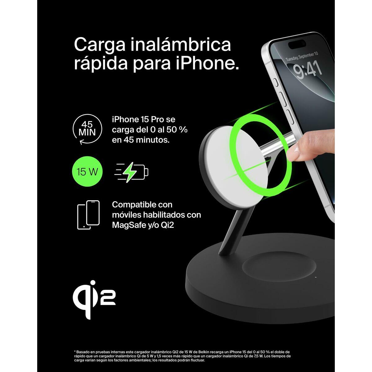 Caricabatterie da Parete Belkin WIZ032KQBK Spina EU 2/5