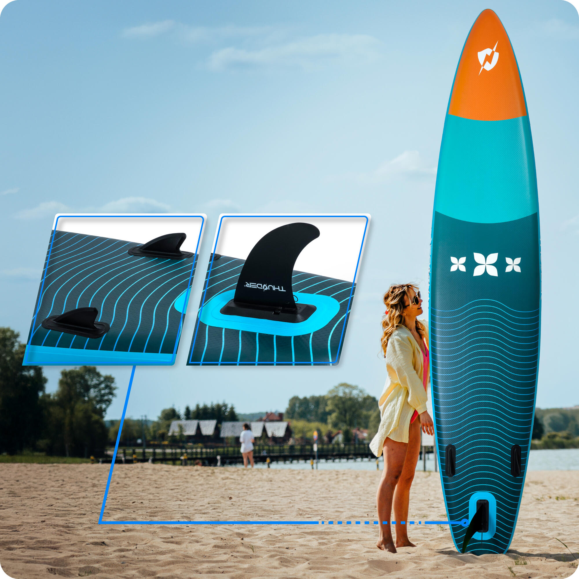 Opblaasbaar SUP-board met accessoires THUNDER STORME 365cm 5/8