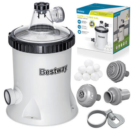 Bestway Pompe de filtration piscine hors sol 5678 L/h Polysphère