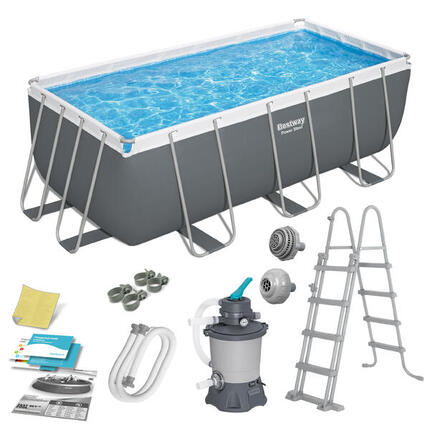 Bestway Piscine hors sol - Rectangulaire - Steel Pro Max - 412 x 201 x 122 cm