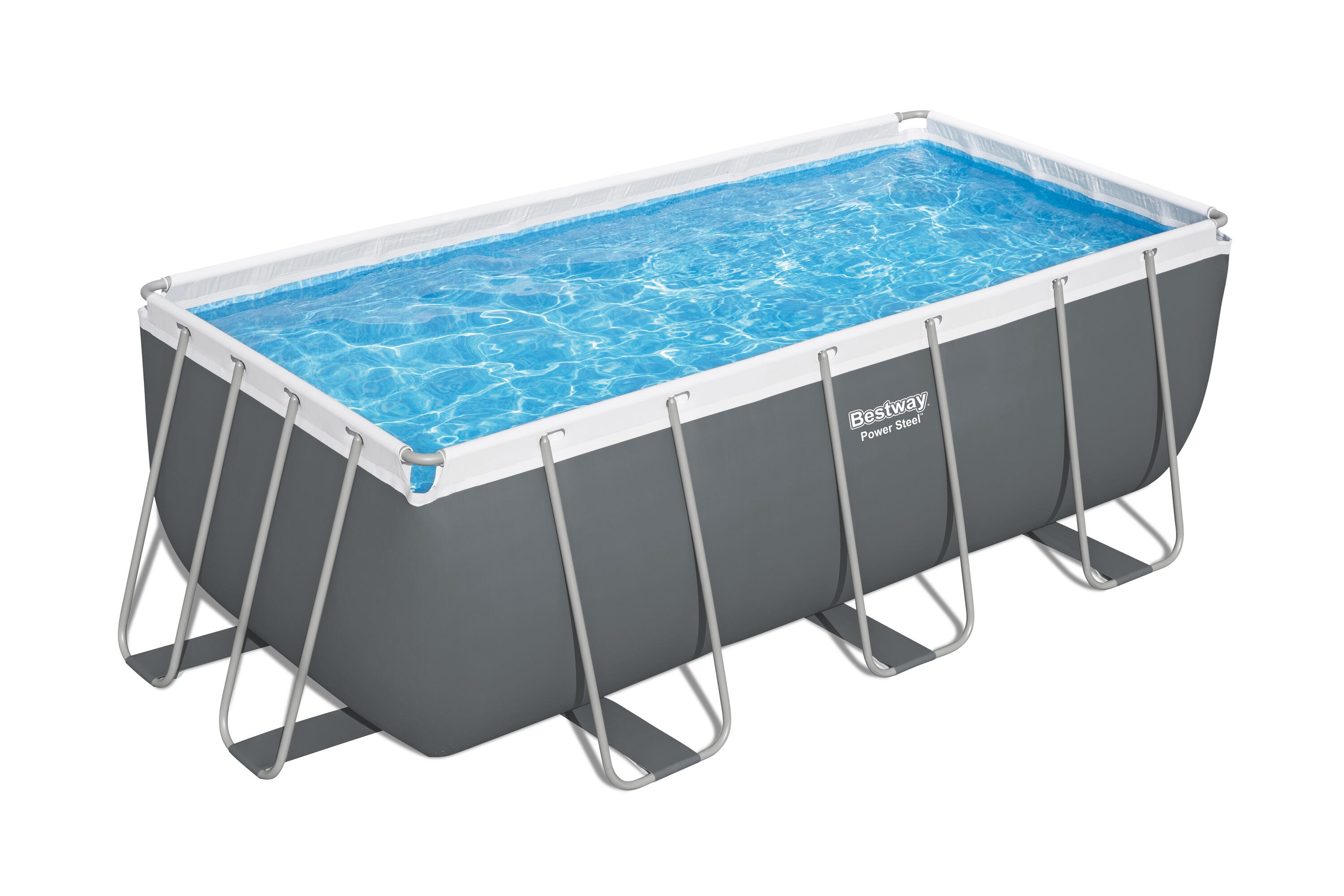 Piscina Tubular Retangular Bestway Power Steel 412 x 201 x 122 cm 2/7