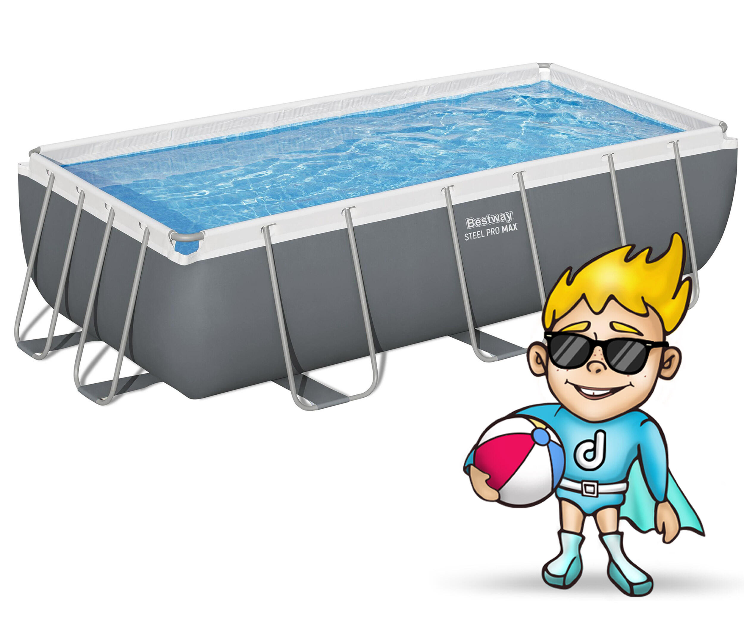 Bestway 56441-7 Set piscina fuori terra Steel Pro Max da 404x201x100 cm 2/6