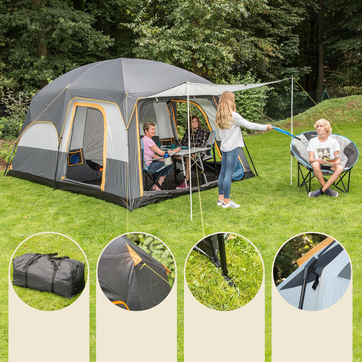 Recondicionado - Tenda de campismo familiar - Tonsberg 5 Protect 6/9