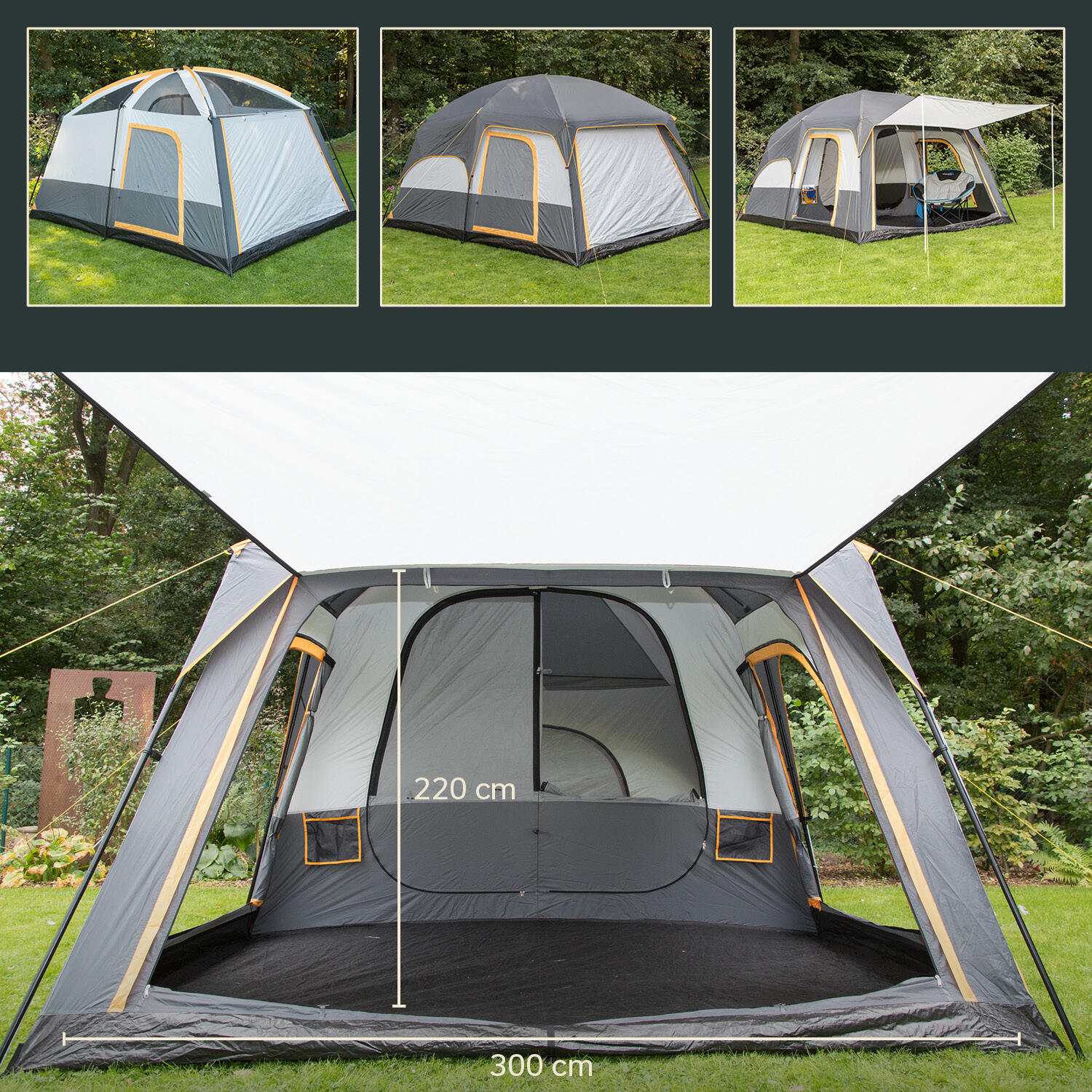Recondicionado - Tenda de campismo familiar - Tonsberg 5 Protect 3/9