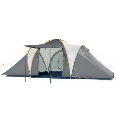 Tweedehands - familie koepel kampeertent daytona xxl - 6 pers - 3 slaapcabines
