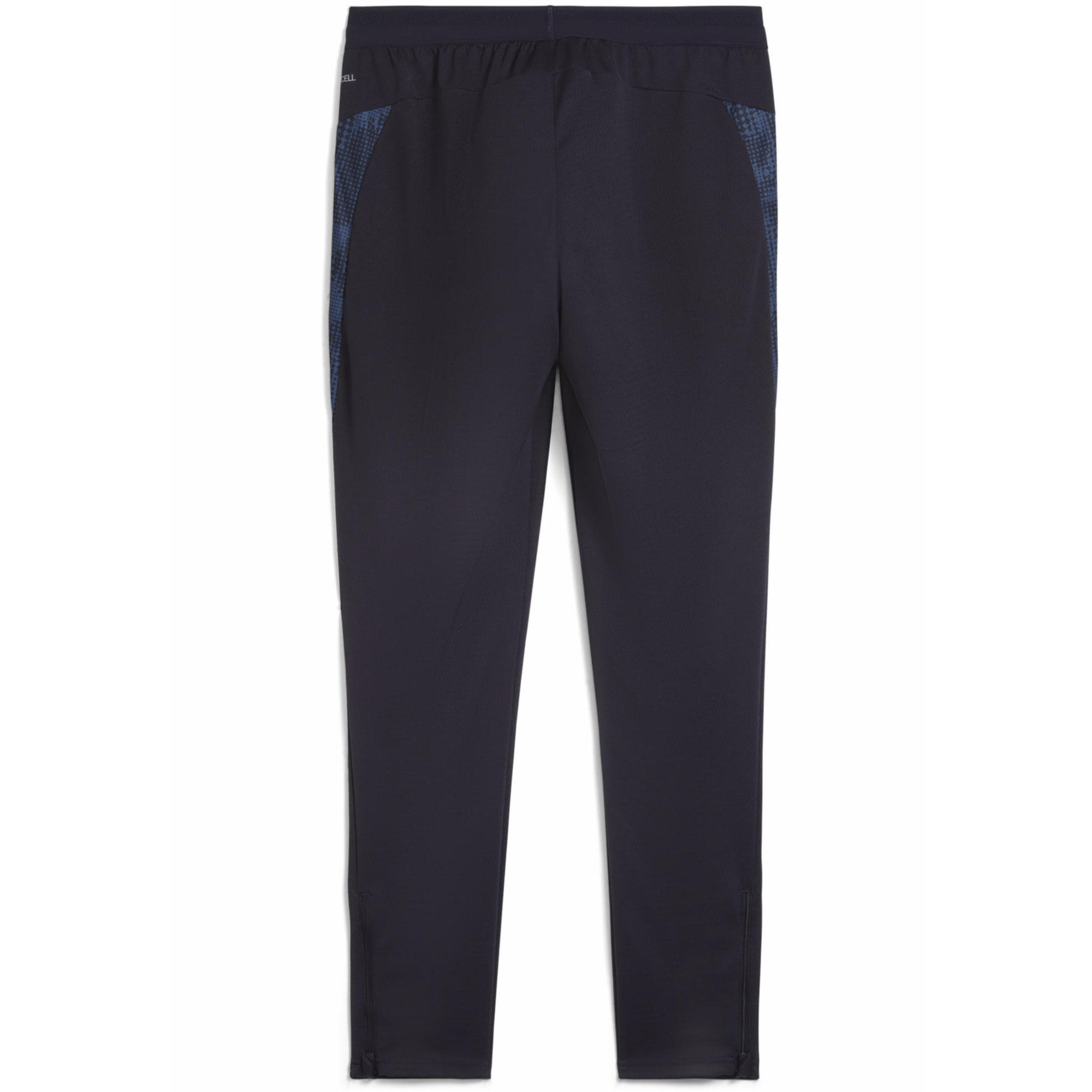 Męskie spodnie treningowe Olympique Marsylia PUMA New Navy White Blue