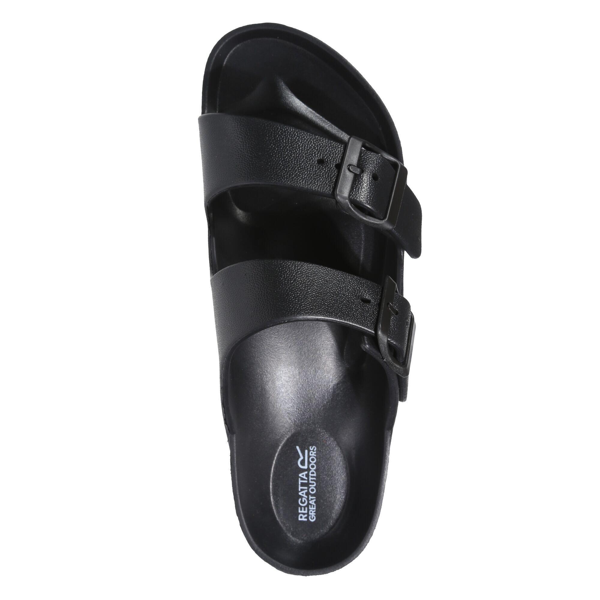 Sandali Doppi Cinturini Donna Regatta Brooklyn Nero 4/5