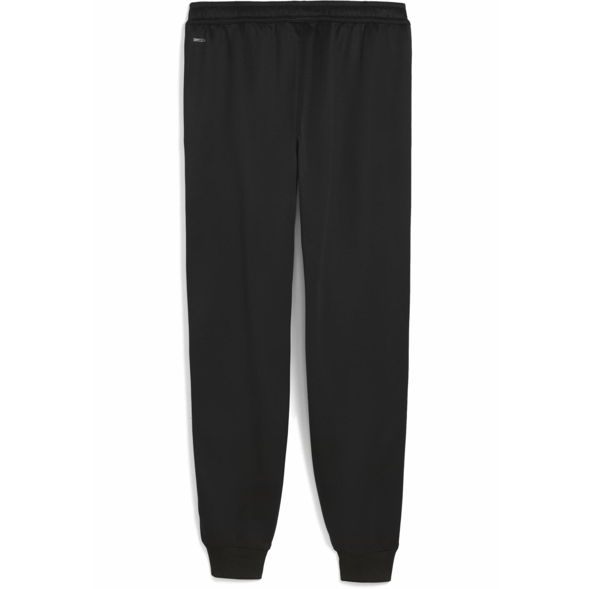 Męskie spodnie Olympique Marsylia KING Anthem PUMA Black Bleu Azur Blue