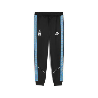 Pantalones Olympique de Marseille KING Anthem Hombre PUMA Black Bleu Azur Blue