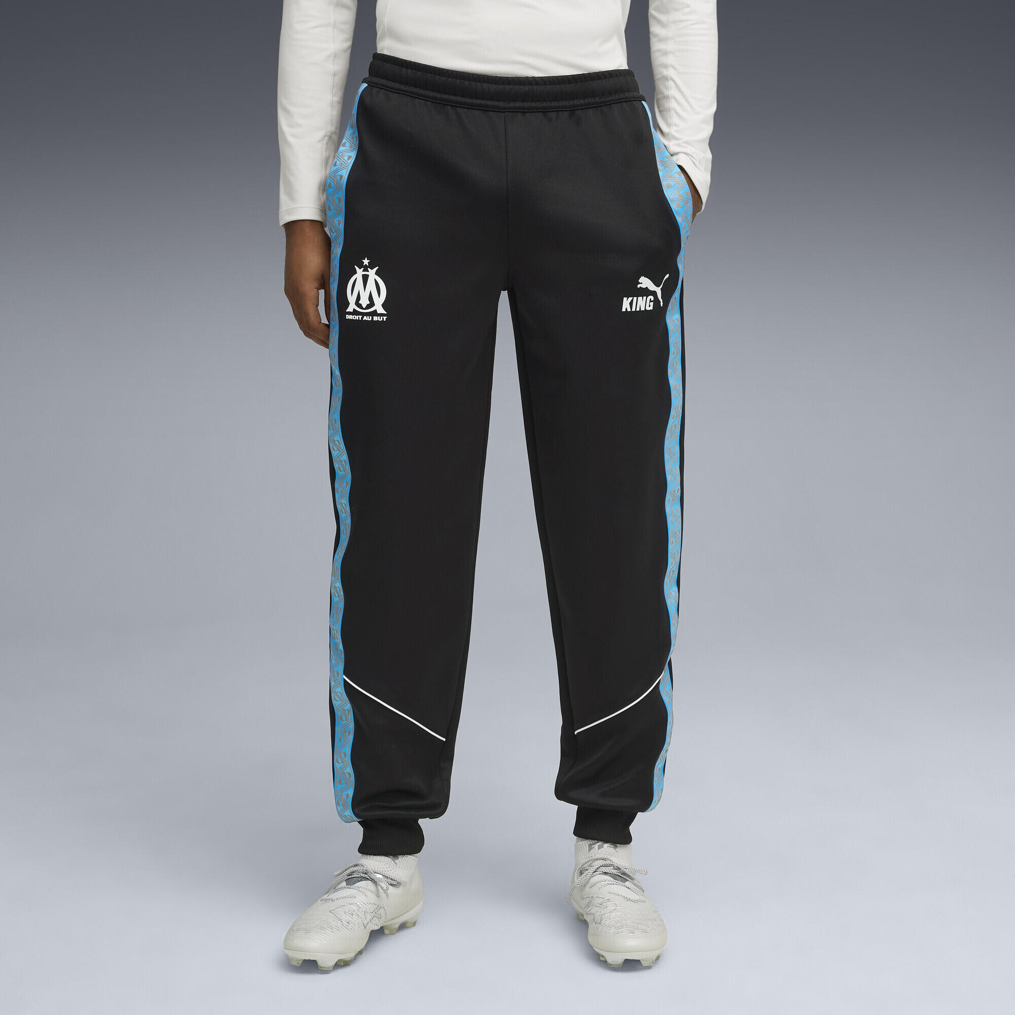 Męskie spodnie Olympique Marsylia KING Anthem PUMA