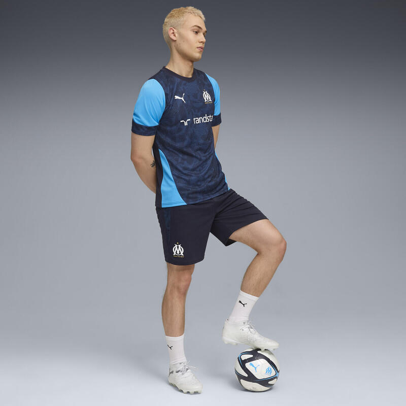 Șort bărbați logo club, Olympique De Marseille, negru PUMA