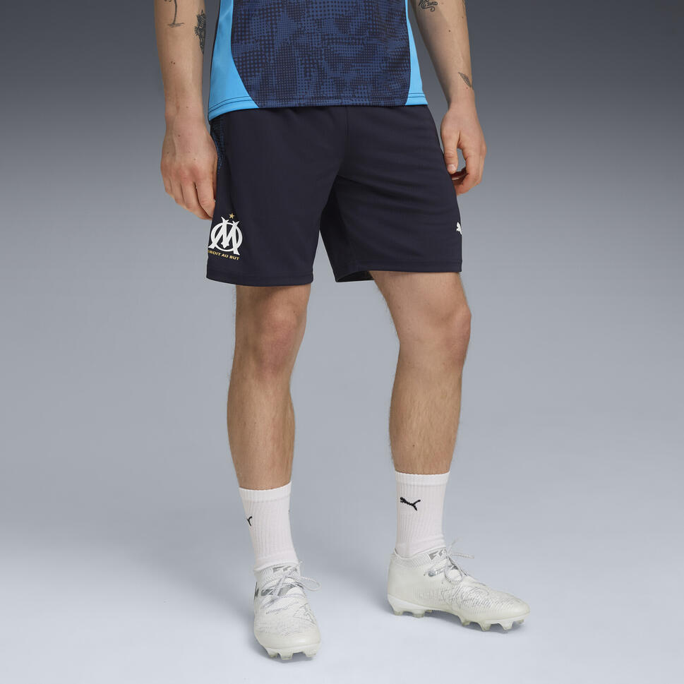 Męskie szorty treningowe Olympique Marsylia PUMA New Navy White Blue