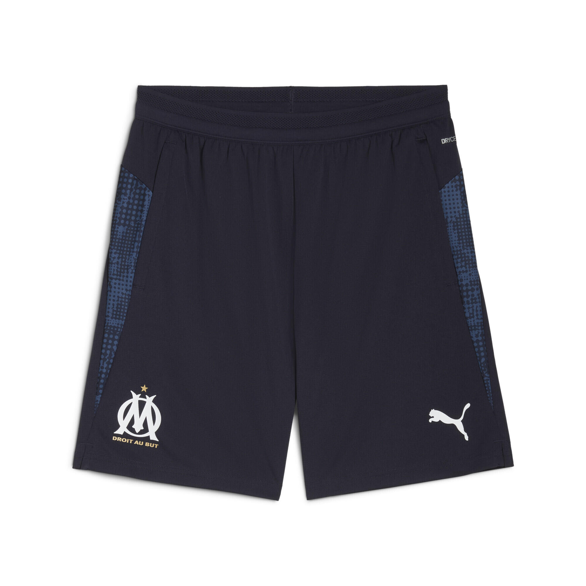 Șort bărbați logo club, Olympique De Marseille, negru PUMA