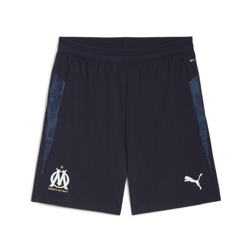 Męskie szorty treningowe Olympique Marsylia PUMA New Navy White Blue