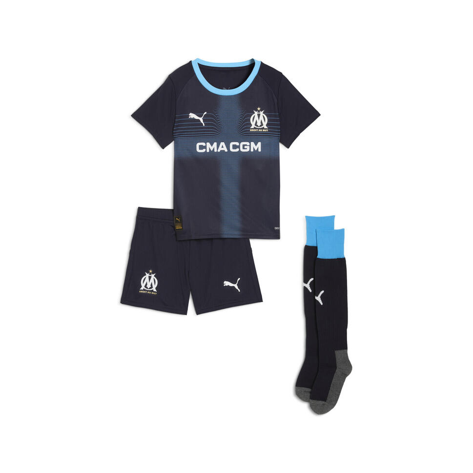 Dziecięcy strój wyjazdowy Olympique Marsylia 25/26 PUMA New Navy Luminous Blue