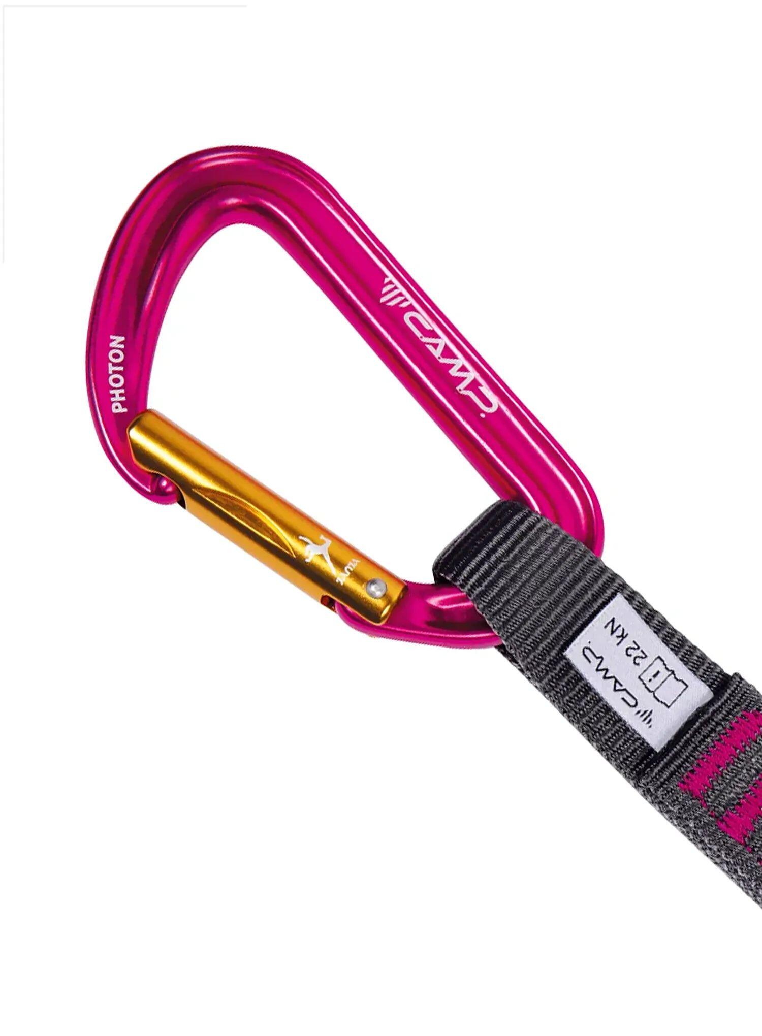 Dégaines CAMP Photon Express KS Janja pack 6 fuschia 12 cm aluminium SphereLock 4/5