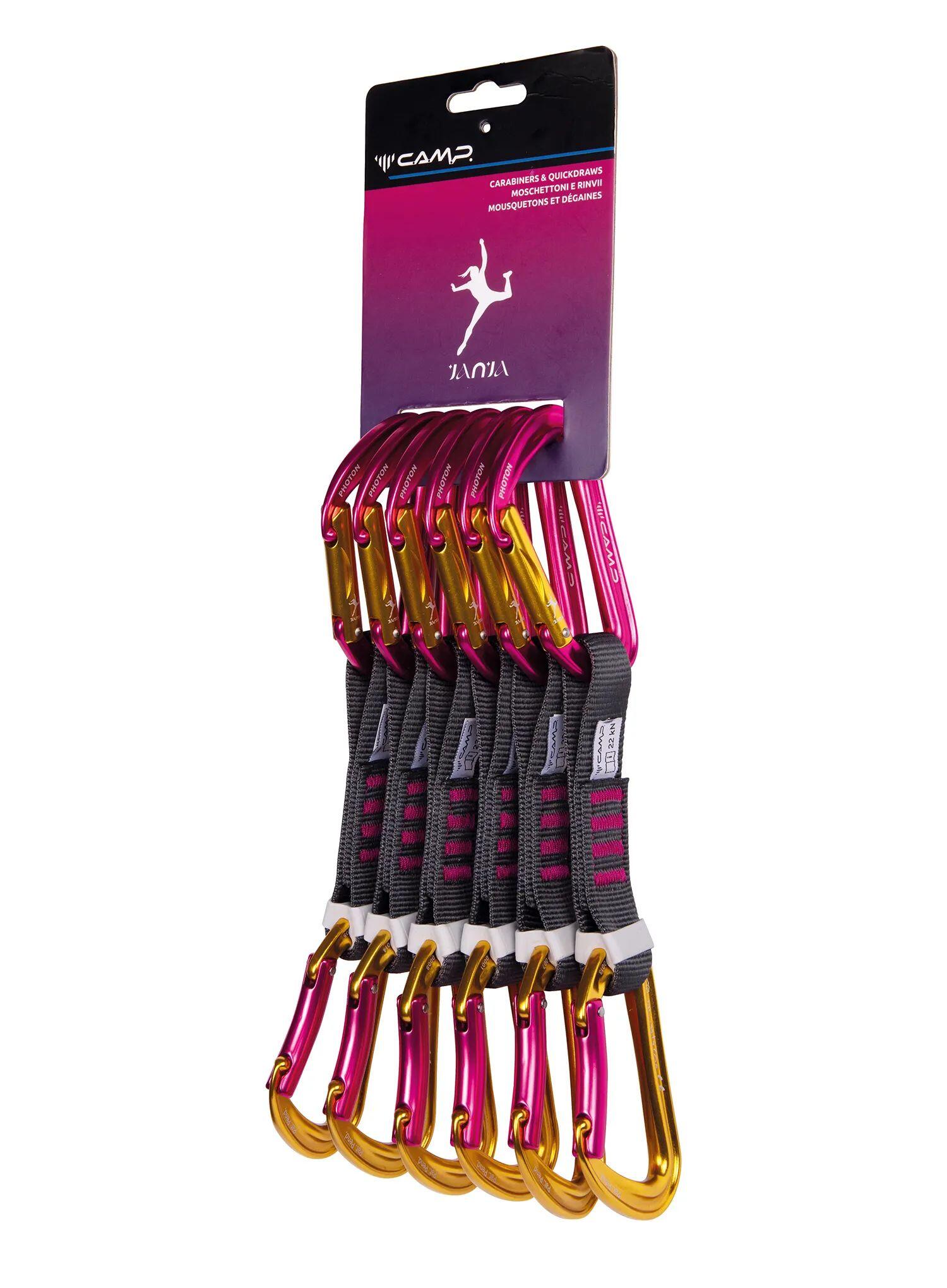 Dégaines CAMP Photon Express KS Janja pack 6 fuschia 12 cm aluminium SphereLock 2/5