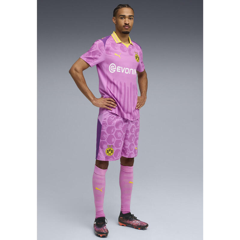 Męskie szorty KIDSUPER × BORUSSIA DORTMUND PUMA Mauve Pop Faster Yellow Pink