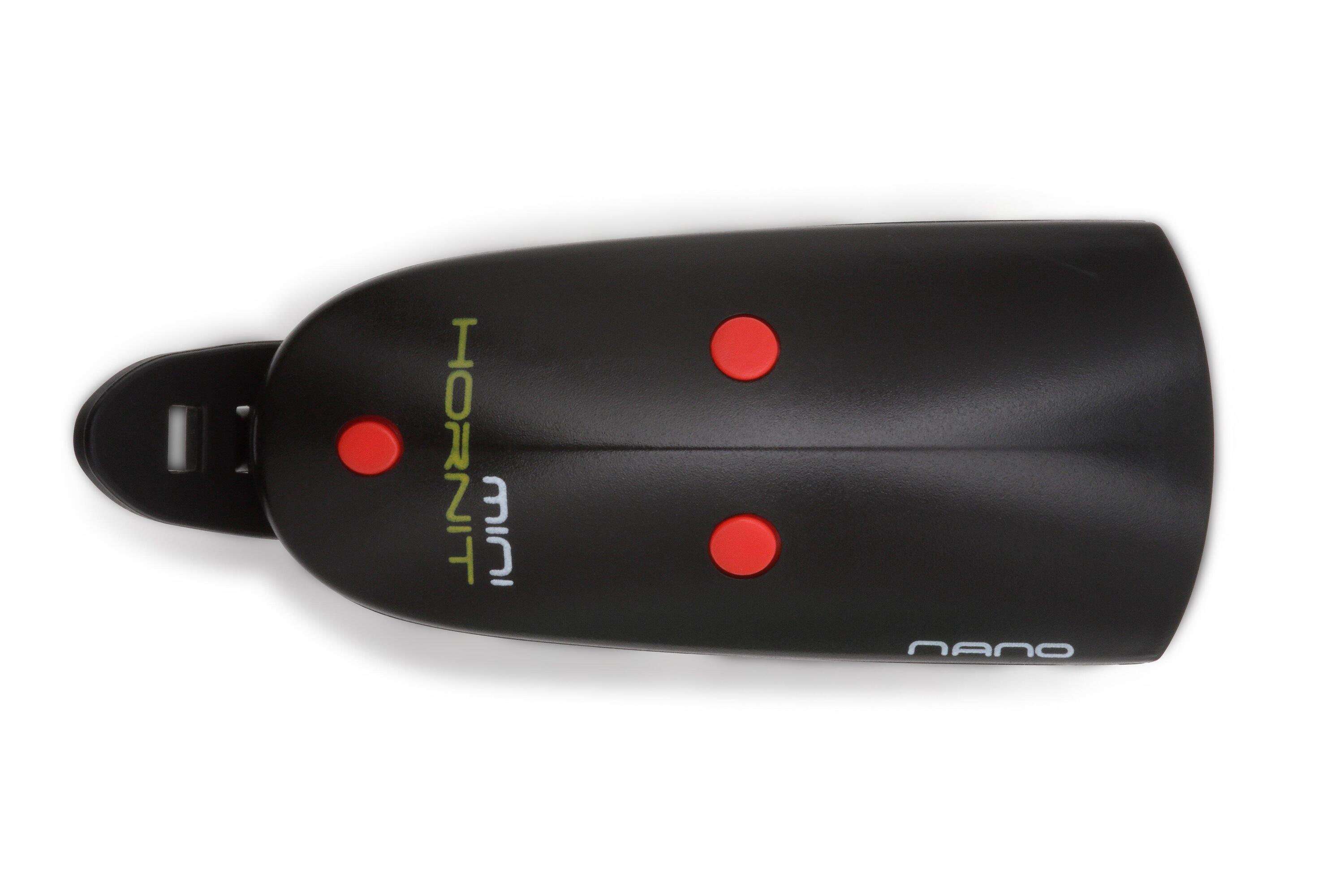 Mini Hornit Nano – Campanello e luce per bici e monopattino - Nero / Rosso 4/5