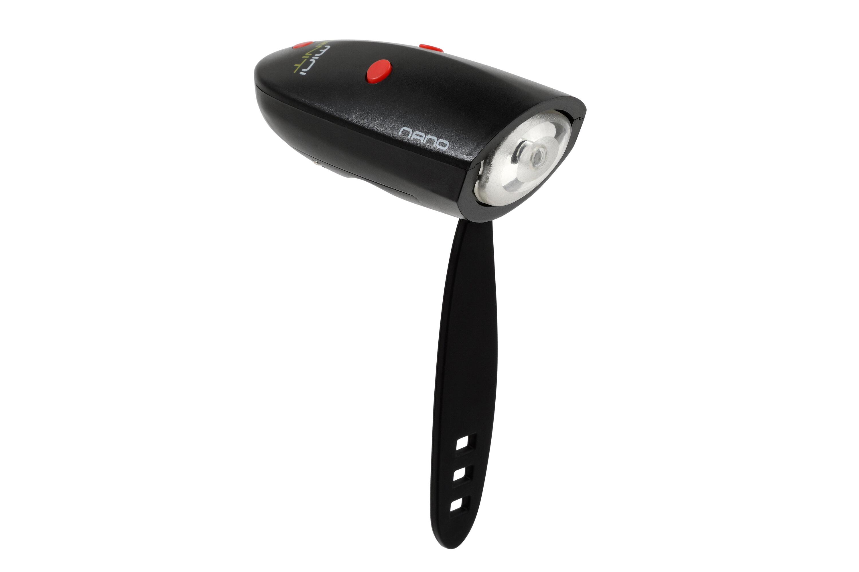 Mini Hornit Nano – Campanello e luce per bici e monopattino - Nero / Rosso 2/5