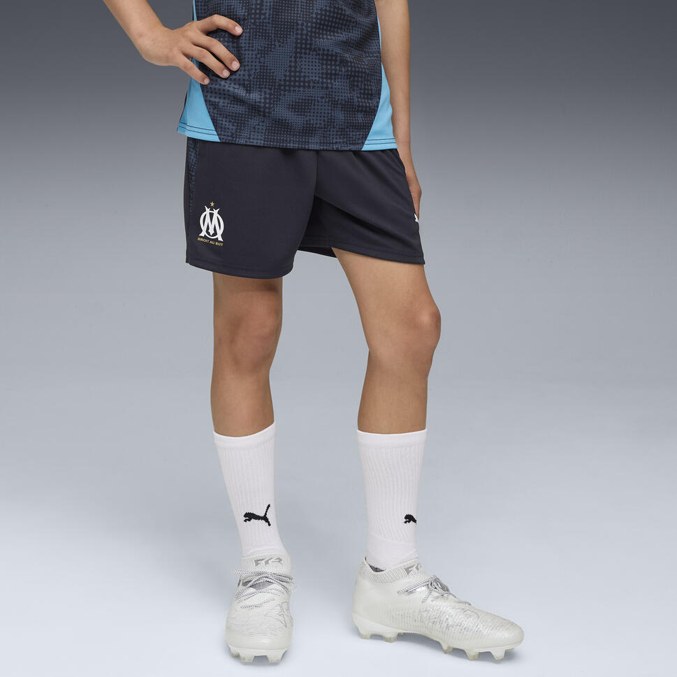 Młodzieżowe spodnie treningowe Olympique Marsylia PUMA New Navy White Blue