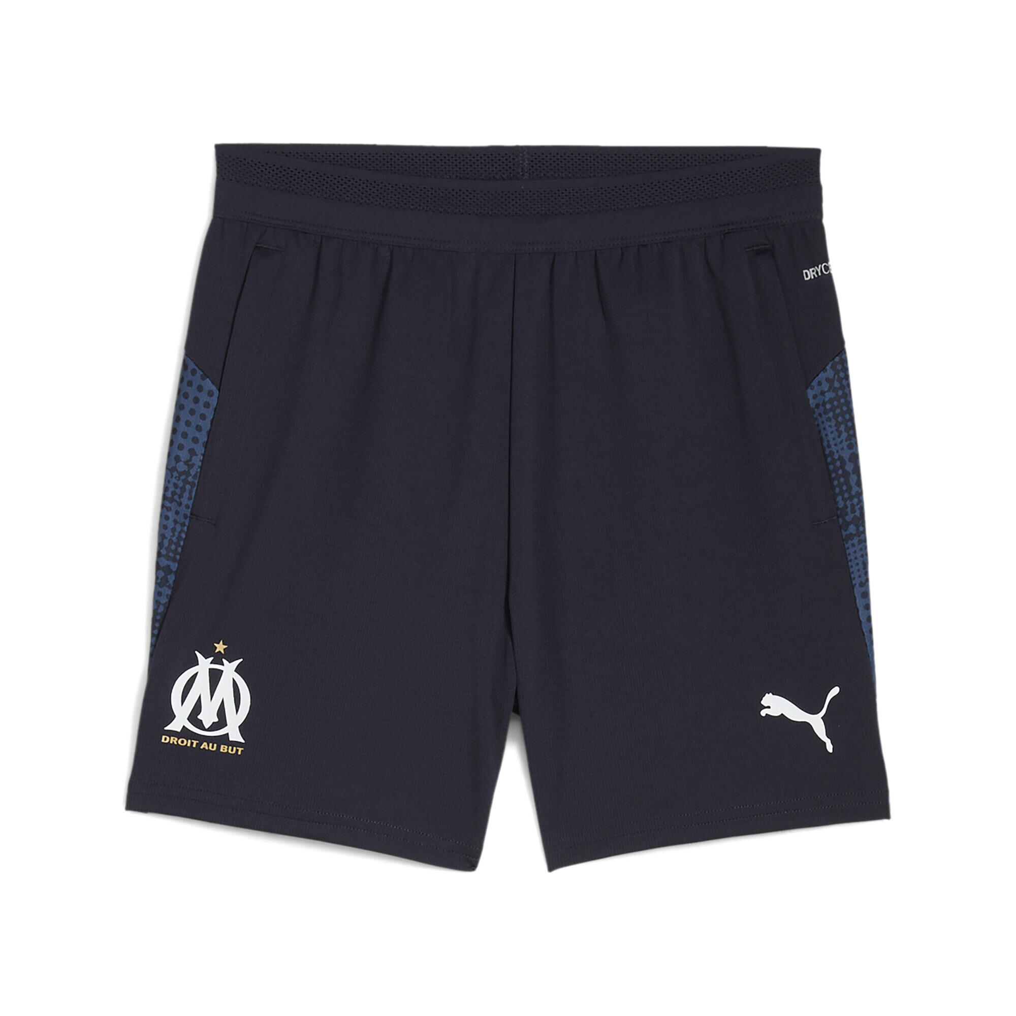 PUMA Dětské běžecké kraťasy boční síťované panely Olympique De Marseille PUMA