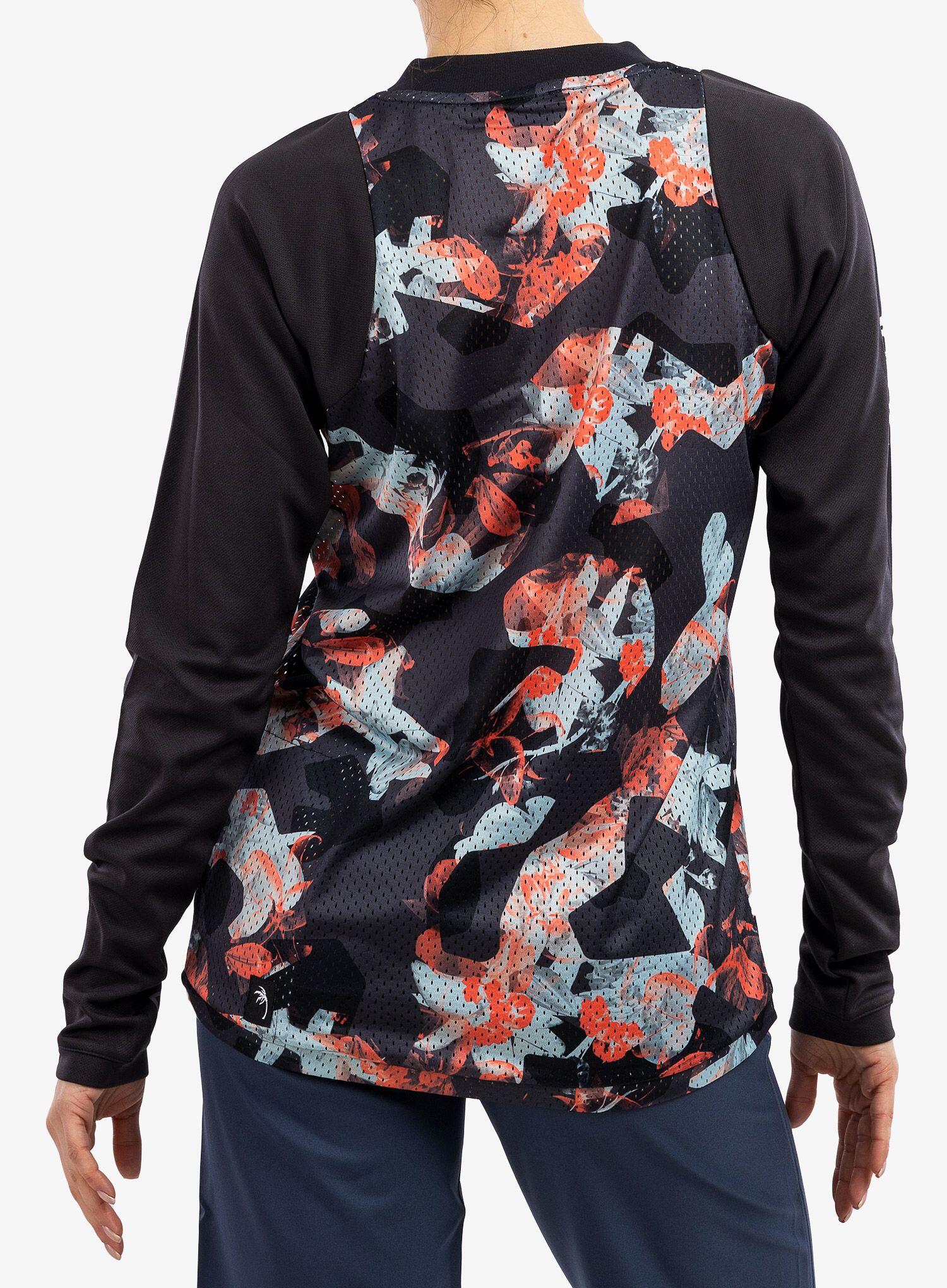 Bike Tee Scrub LS dames - zwart 6/7