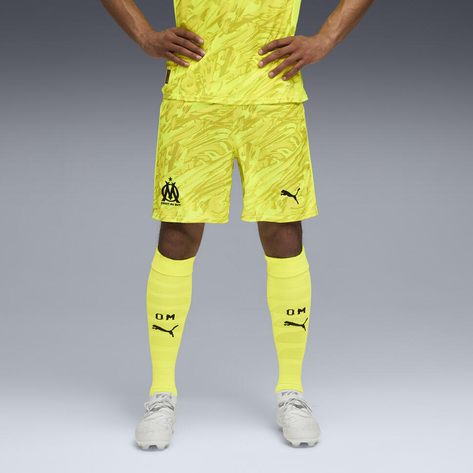Męskie szorty bramkarskie Olympique Marsylia 25/26 PUMA Yellow Alert Black