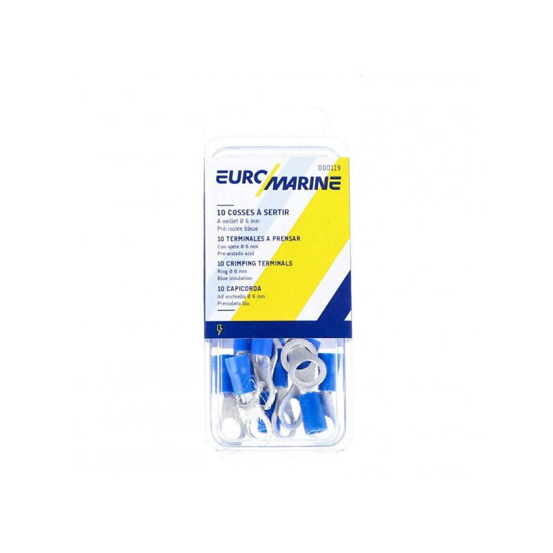 EUROMARINE TERMINALE OCCHIO Ø06 BLU - CONFEZIONE DA 10