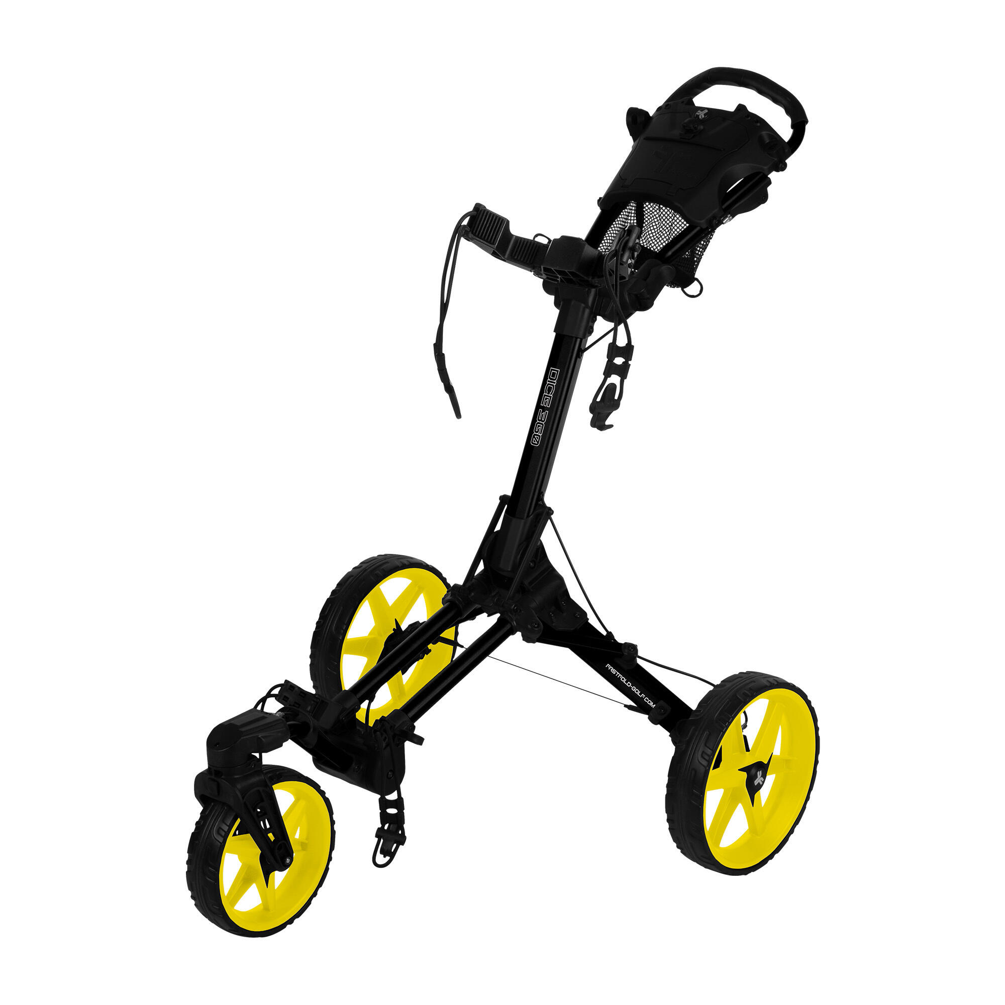 FastFold Dice Golftrolley - Geel 3/3