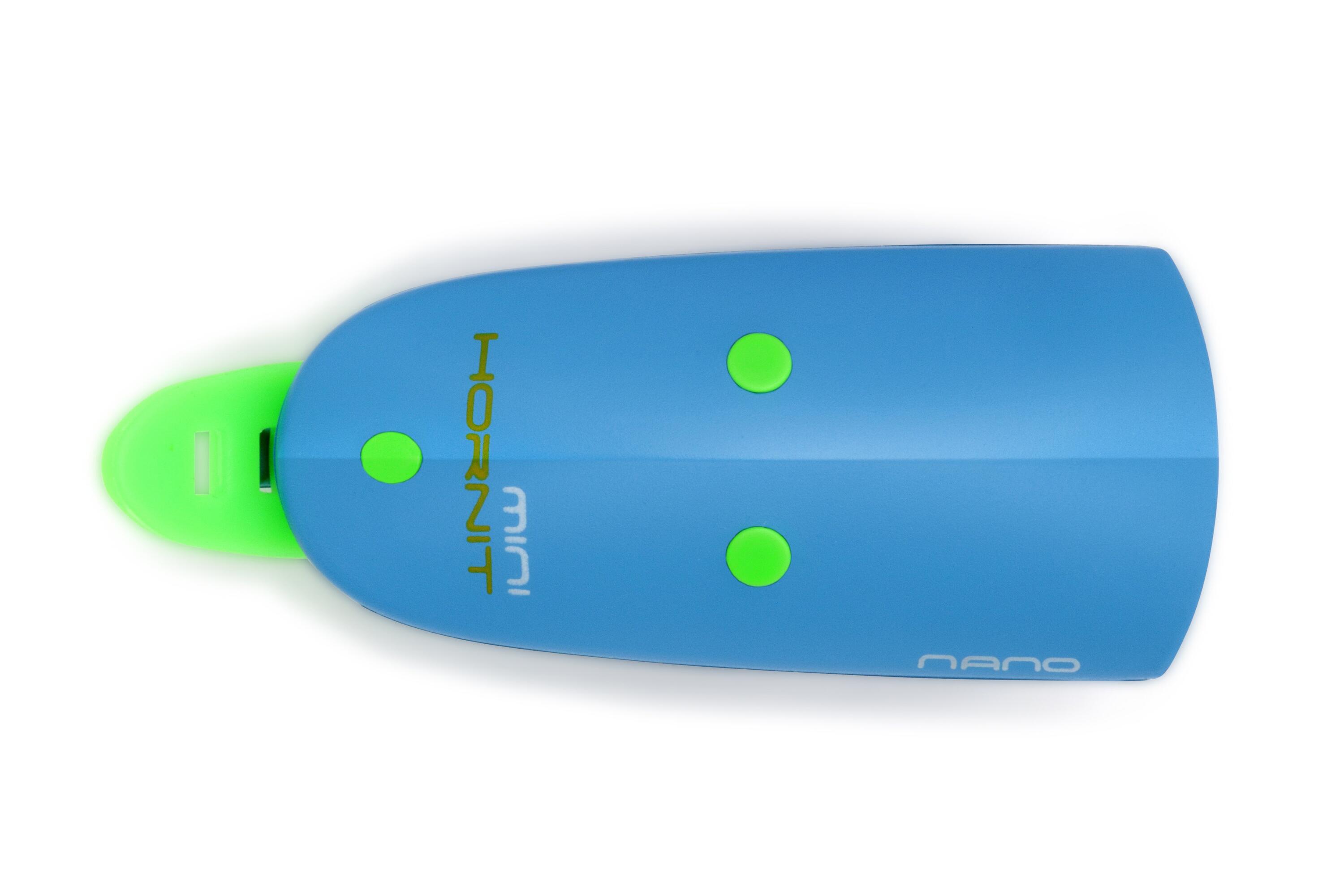 Mini Hornit Nano – Campanello e luce per bici e monopattino - Blu / Verde 3/5