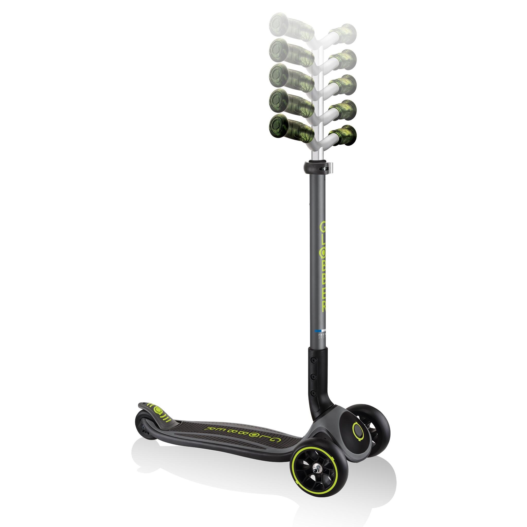Trottinette MASTER PRIME 3 roues pliable - Noir-Vert 2/7