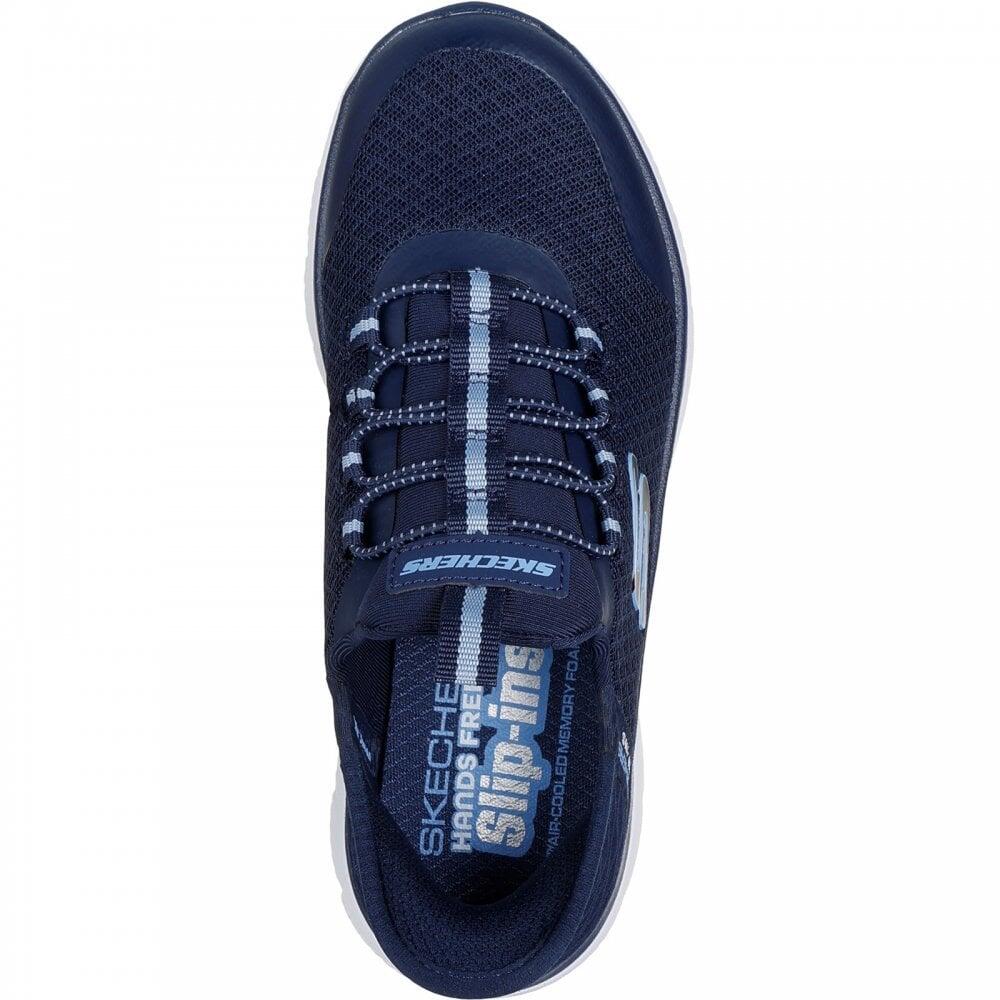 303919l/nvy Girls Sports Low Top Slip On Trainers 5/7