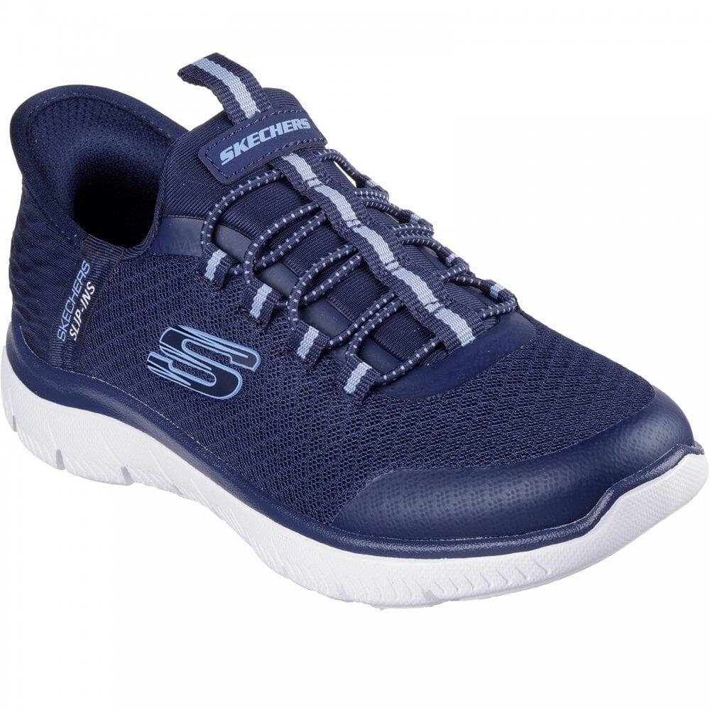 303919l/nvy Girls Sports Low Top Slip On Trainers 3/7
