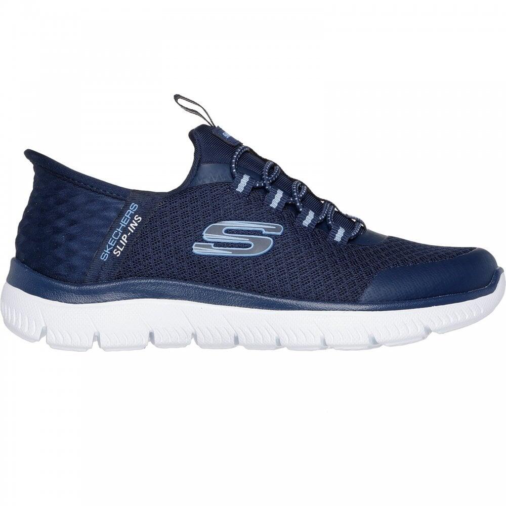 303919l/nvy Girls Sports Low Top Slip On Trainers 1/7
