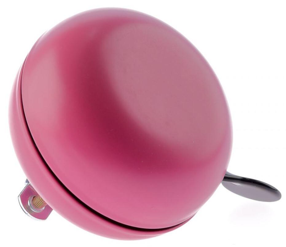 NIET VERKEERD Fietsbel Ding Dong Cabernet Roze 80 Mm - Mat Roze