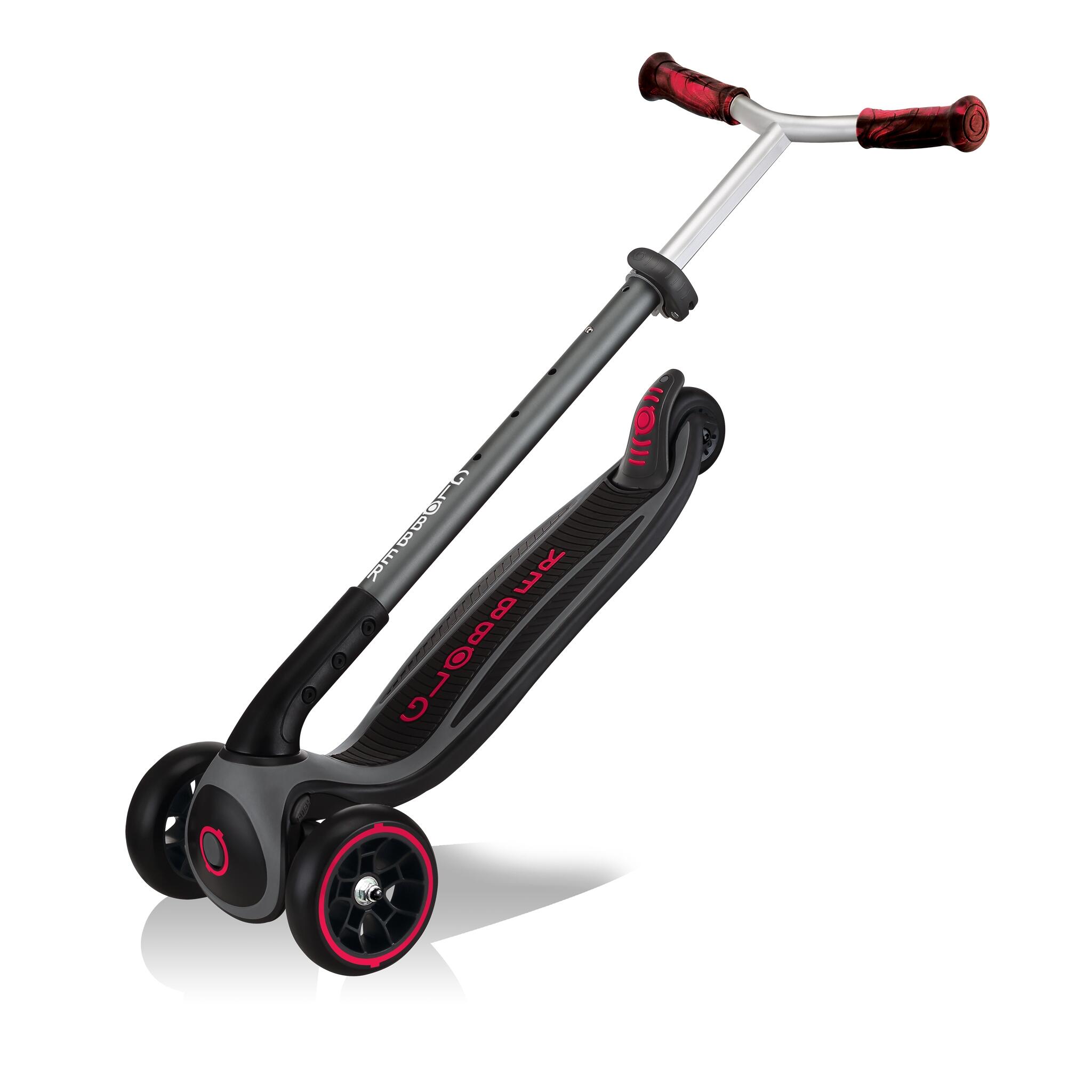 Trottinette MASTER PRIME 3 roues pliable - Noir-Rouge 4/7