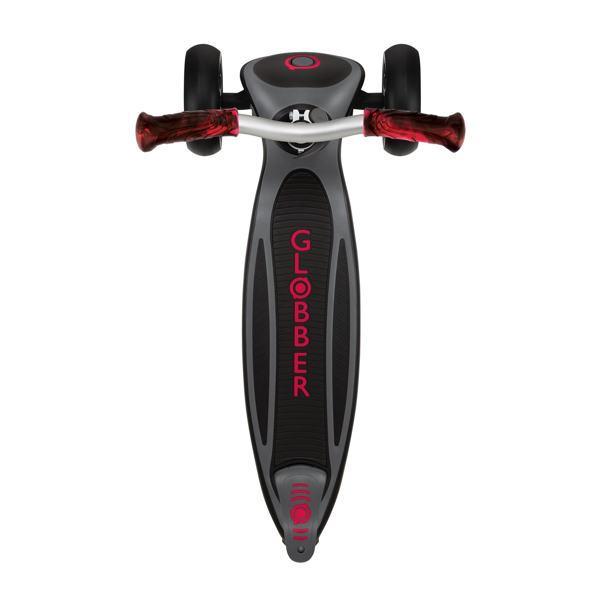Trottinette MASTER PRIME 3 roues pliable - Noir-Rouge 3/7