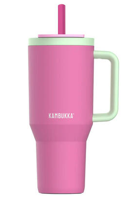 Kambukka Rio 950 ml Thermobecher, Frosty Coconut, BPA-frei, Strohhalm, 24 h kalt