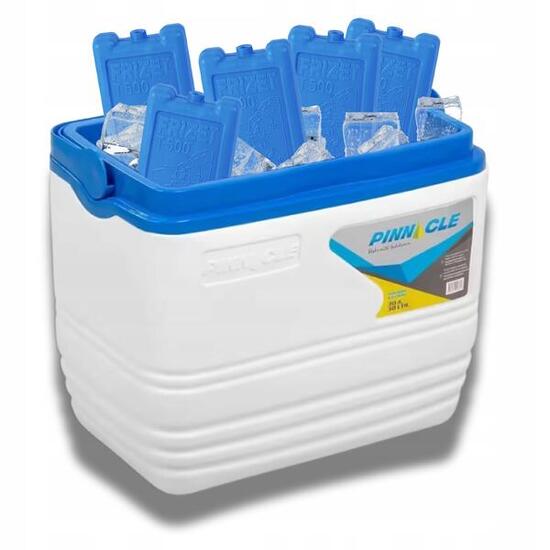 Lodówka Turystyczna 30L Biała PINNACLE Voyager + 5 wkładów mrożących 500ml