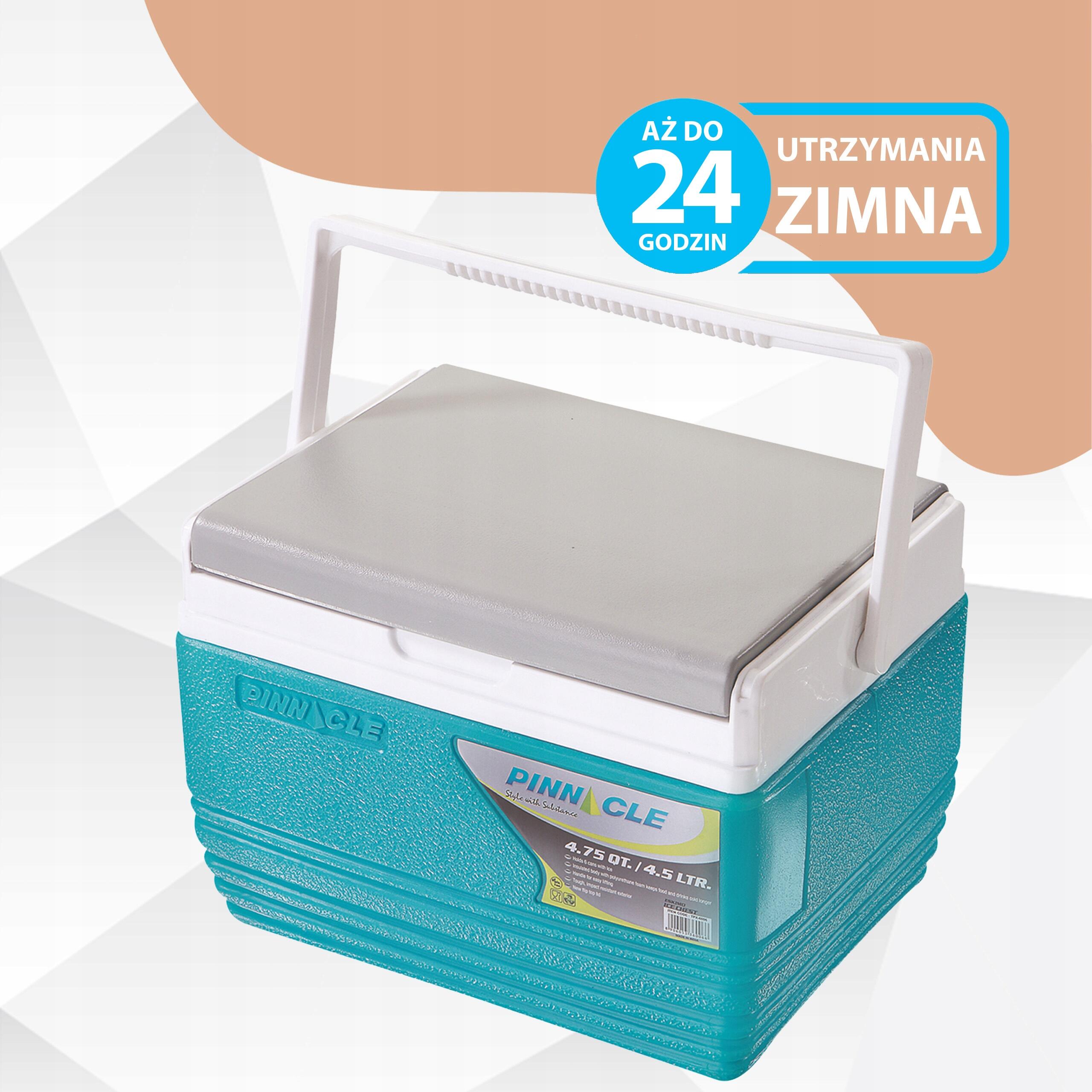 Lodówka Turystyczna na wkłady 4,5L Pinnacle TPX 6006 limonkowa + 2 wkłady 7/7