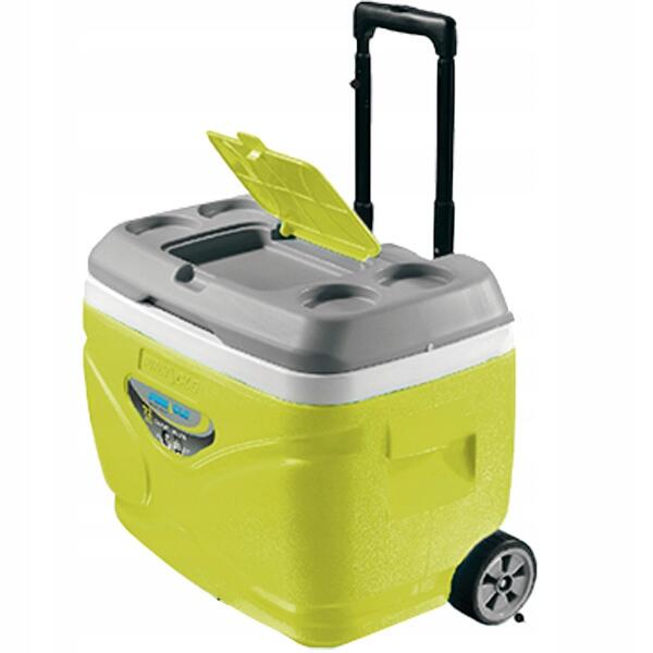 Lodówka turystyczna kółka Pinnacle 30L lime + 6 wkładów 3x 1000ml 3x 500ml