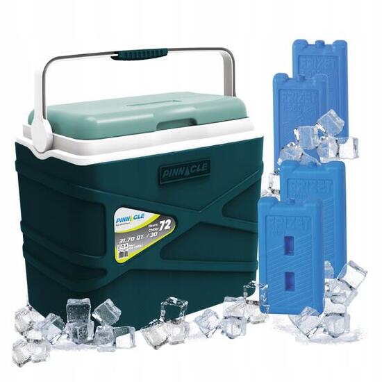 Lodówka Turystyczna przenośna 30L PINNACLE Duża do Samochodu + 4 wkłady